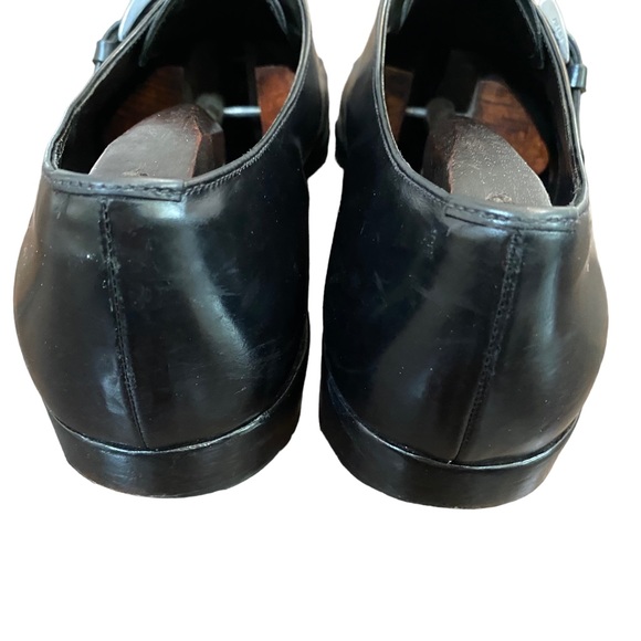 Prada Milano Men's Adjustable monk Strap Black Leather Dress Shoe Size 11 - Picture 5 of 10